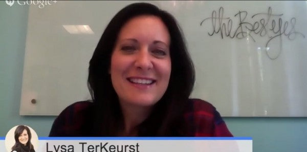 Lysa TerKeurst Author Chat Replay: 