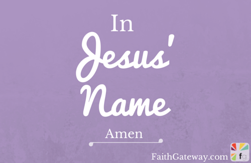 Praying In Jesus' Name