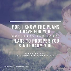 Jeremiah 29:11,NIV Women of Faith Study Bible