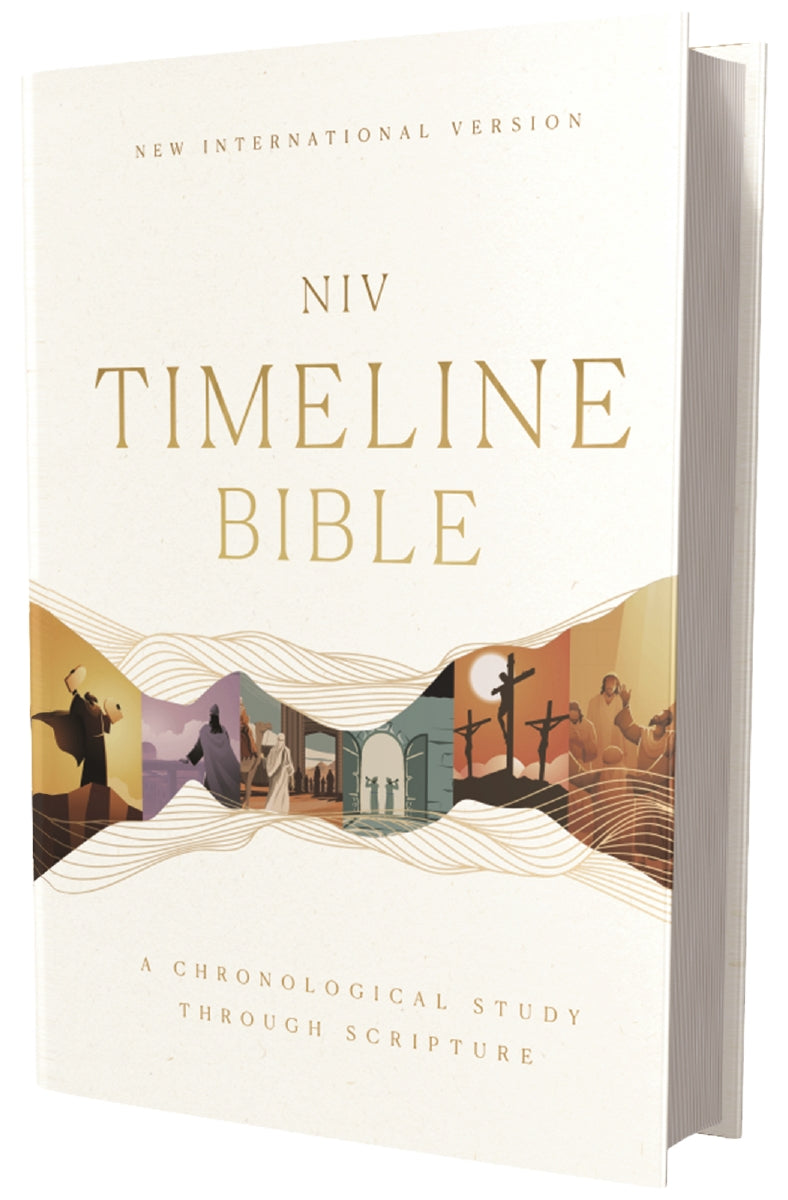 洋書 CHRONOLOGICAL BIBLE NIV, Timeline Bible, Red Letter, Comfort Print: A Chronological