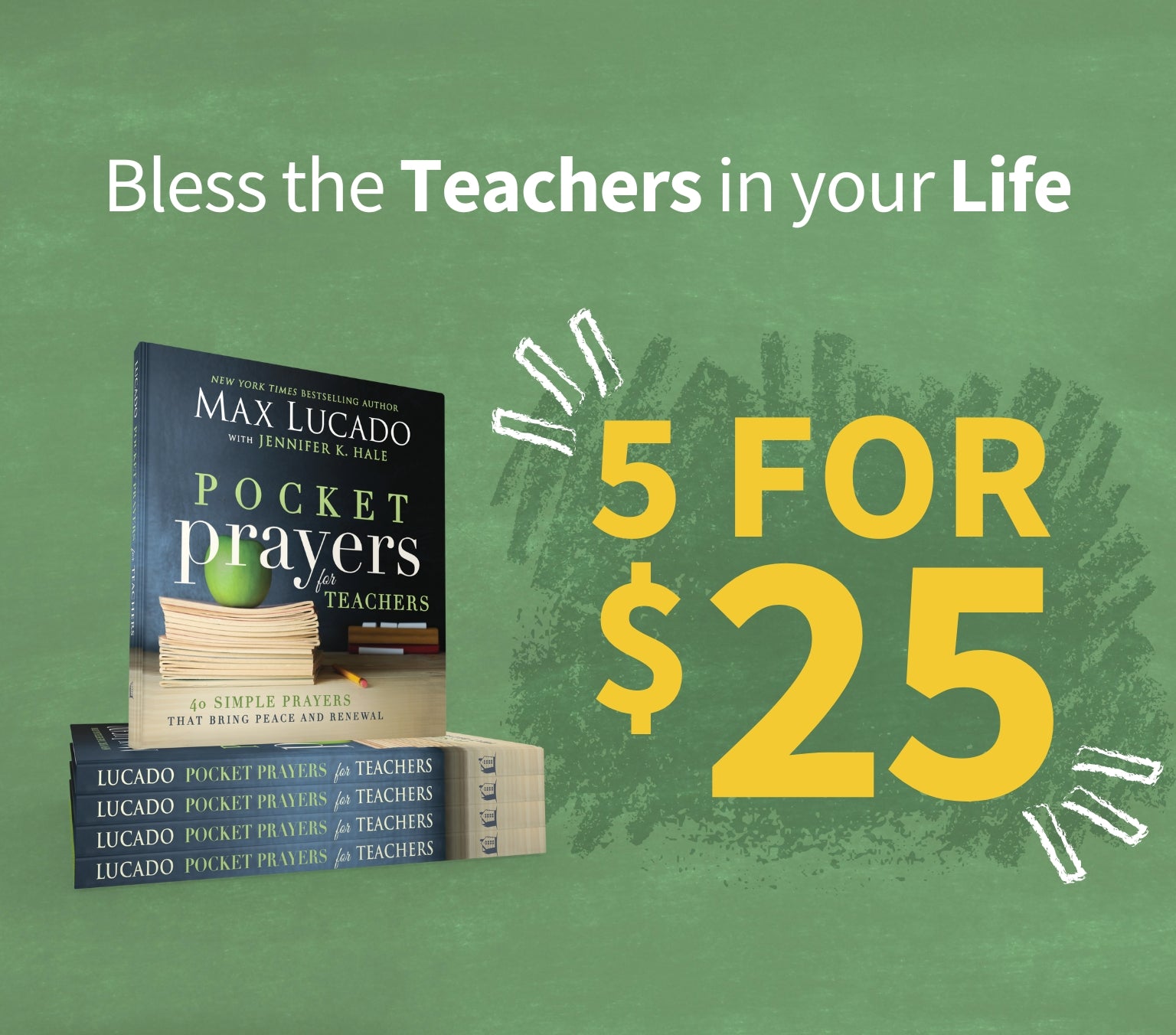 Bless the Teachers in your Life Pocket Prayers by Max Lucado 5 for $25 Shop Now