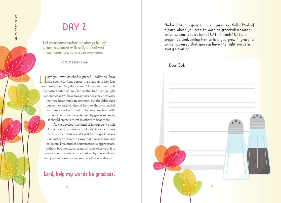 Words with God: 100 Days of Prayer and Journaling for Girls