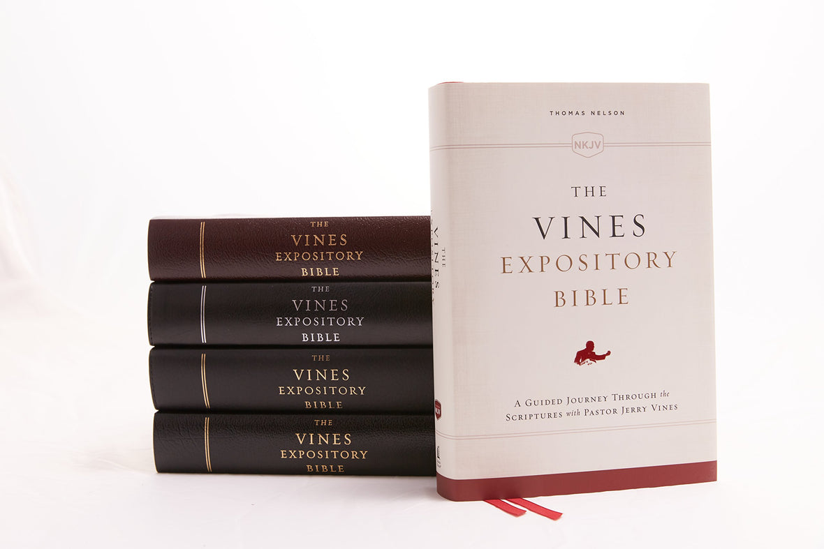 NKJV, Vines Expository Bible, Comfort Print: A Guided Journey Through the Scriptures with Pastor Jerry Vines