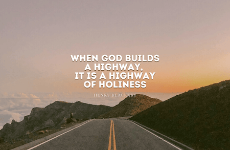 A Highway of Holiness
