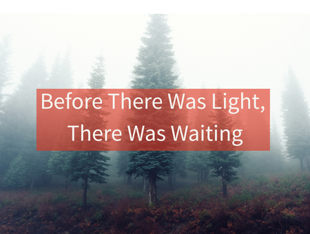 Before There Was Light, There Was Waiting