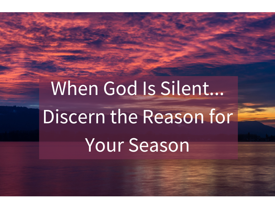 When God Is Silent... Discern the Reason for Your Season