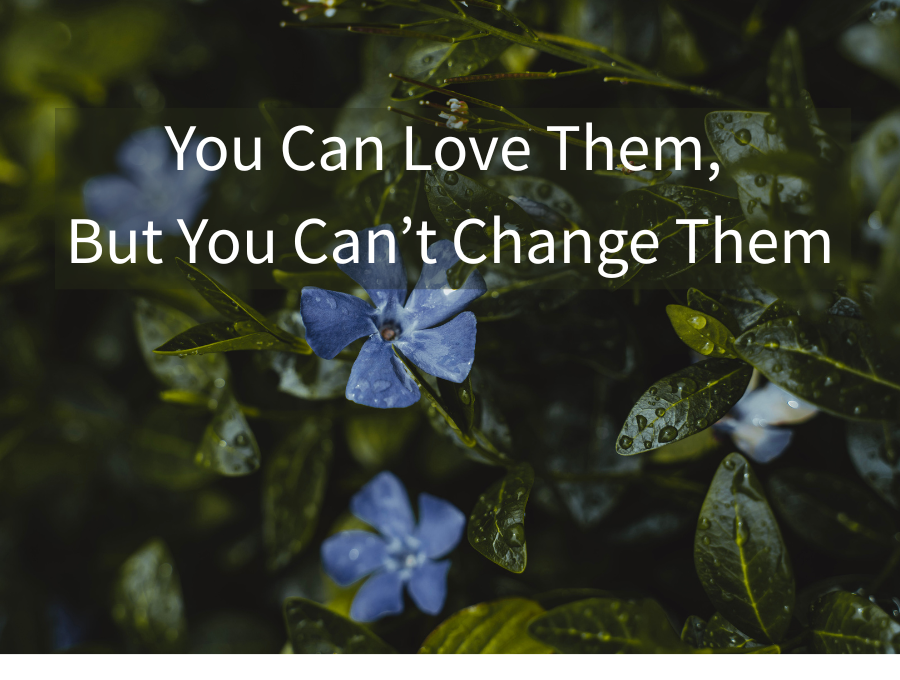 You Can Love Them, But You Can’t Change Them
