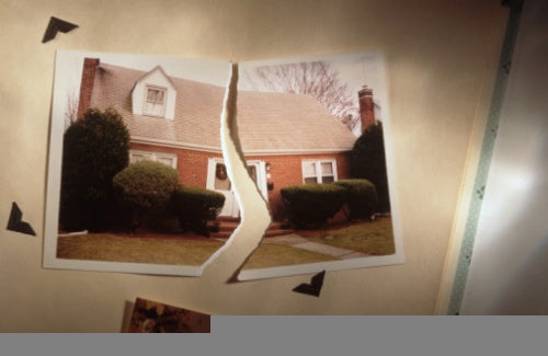 Torn photo of home symbolizes divorce,The Beauty of Broken