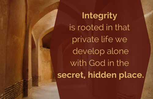 Integrity: Don't Leave Home Without It!