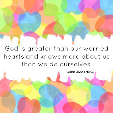 God is greater than our worried heats,A Conversation with God for Women by Marcia Ford 9780785231790