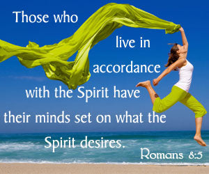 Romans 8:5 NIV Those who live according to the flesh have their minds set on what the flesh desires; but those who live in accordance with the Spirit have their minds set on what the Spirit desires,Made to Crave Devotional by Lysa TerKeurst 9780310334705