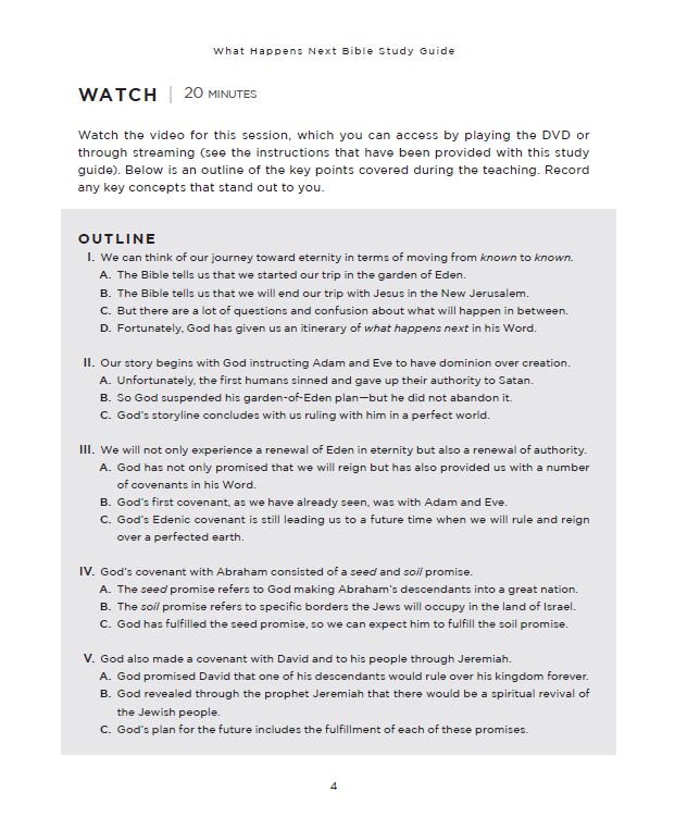 What Happens Next Bible Study Guide plus Streaming Video: A Traveler’s Guide through the End of This Age