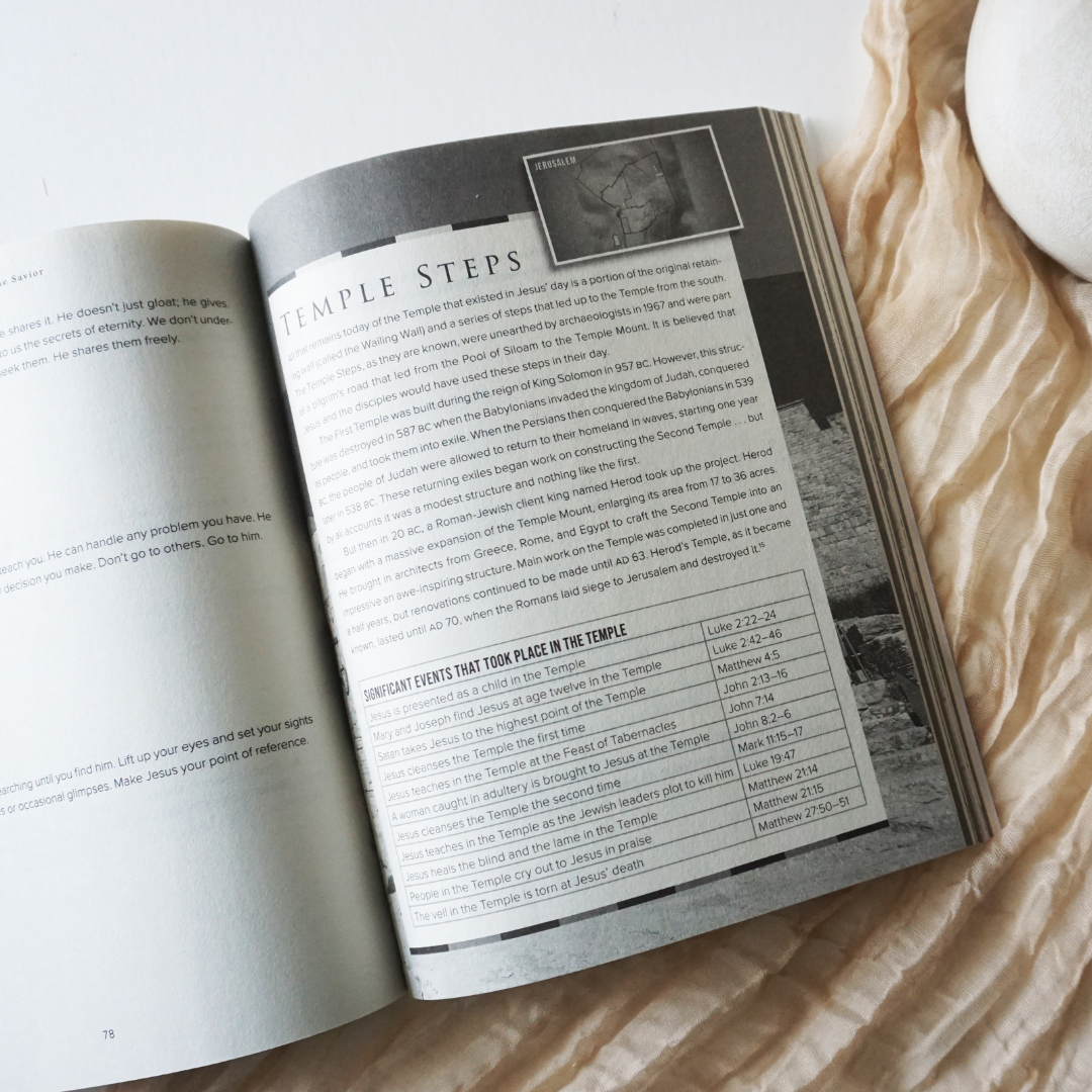 In the Footsteps of the Savior Study Guide + Book Bundle