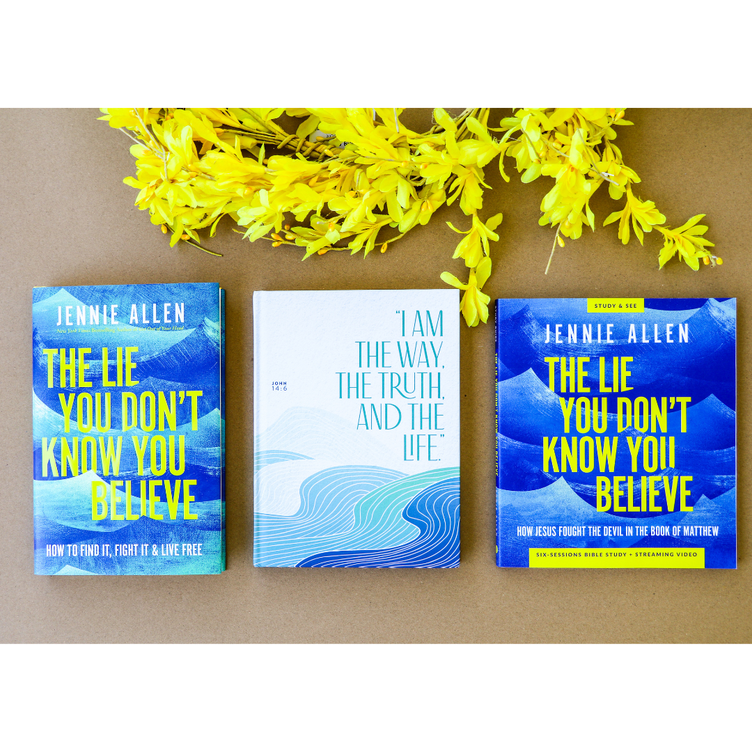 The Lie You Don't Know You Believe Bible Study Guide + Book + Journal Premium Bundle