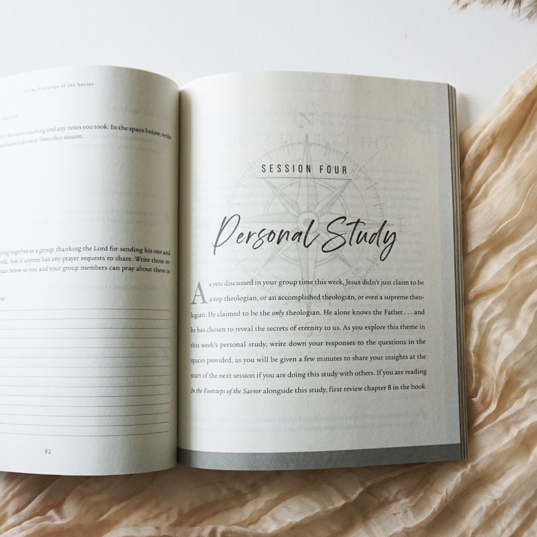 In the Footsteps of the Savior Study Guide + Book Bundle