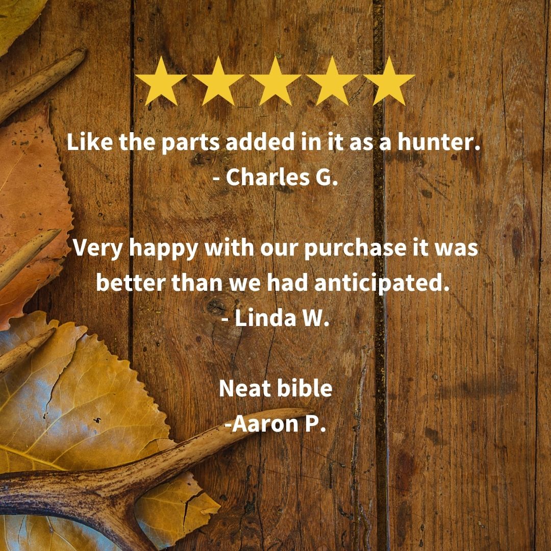 NIV, Outdoorsman Bible, Red Letter Edition, Comfort Print: The Field-Ready Cover Blends In but the Words Stand Out with Comfort Print®