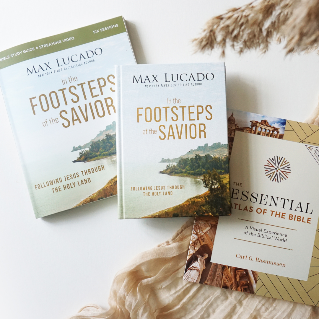Foot Steps Guide In the Footsteps of the Savior Study Guide + Book + Atlas Premium Bund ...