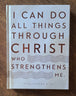 Philippians 4:13 Scripture Journal, Hardcover, Gray & Tan
