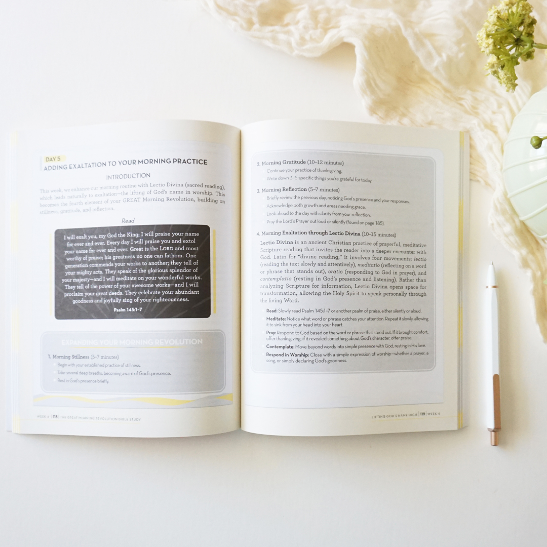 The GREAT Morning Revolution Bible Study Guide plus Streaming Video: Discover a Rhythm of Prayer to Begin Each Day