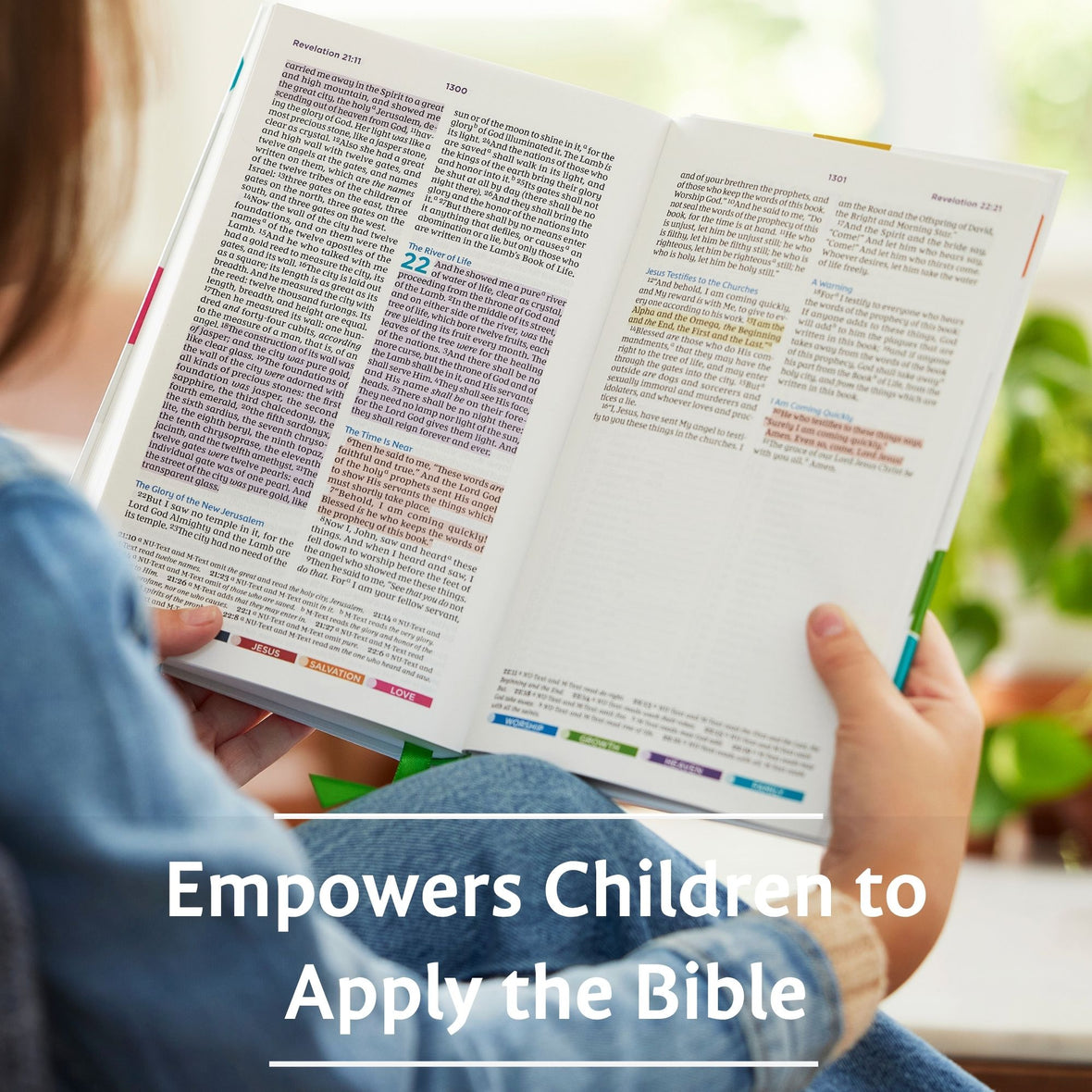 NKJV, Color Code Bible for Kids, Comfort Print
