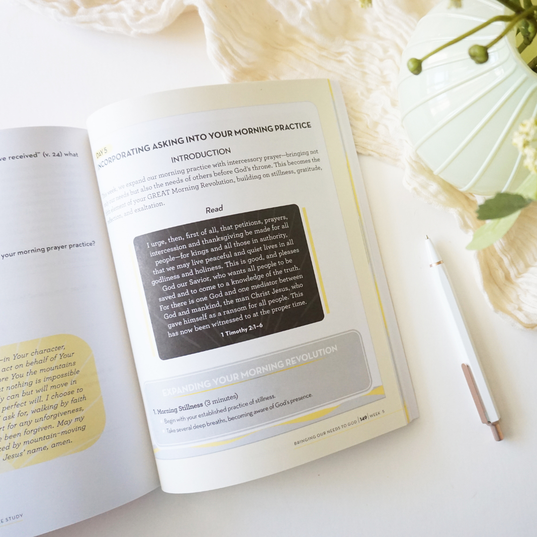 The GREAT Morning Revolution Bible Study Guide plus Streaming Video: Discover a Rhythm of Prayer to Begin Each Day