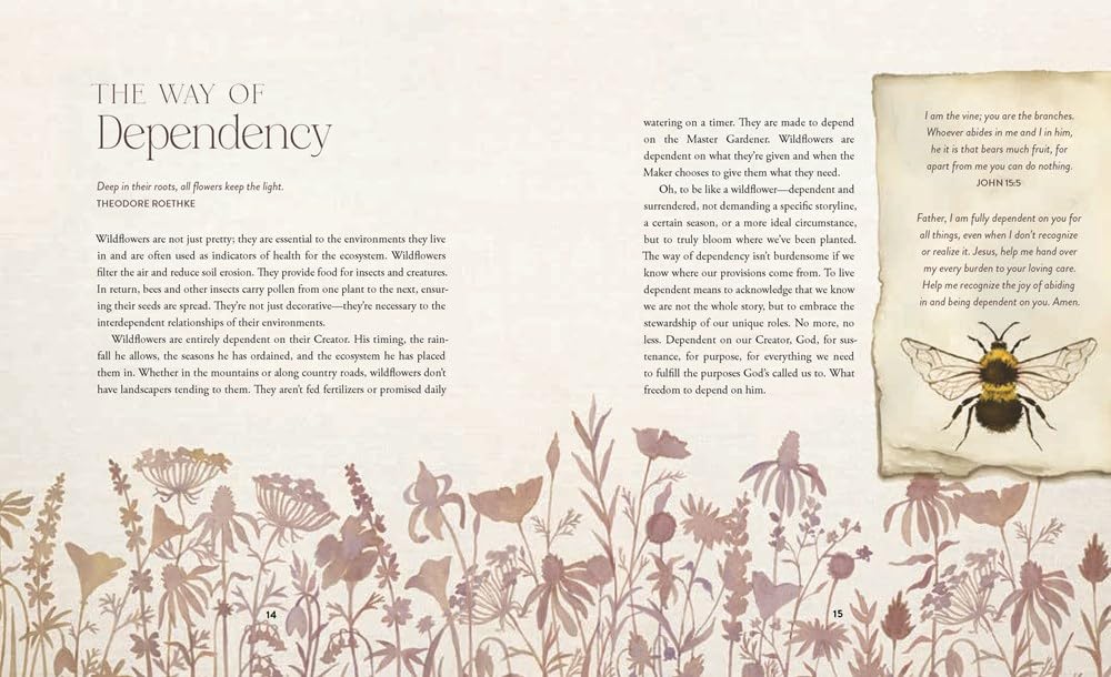 The Way of the Wildflower: Gospel Meditations to Unburden Your Anxious Soul – The Perfect Christian Devotional Christmas Gift for Women