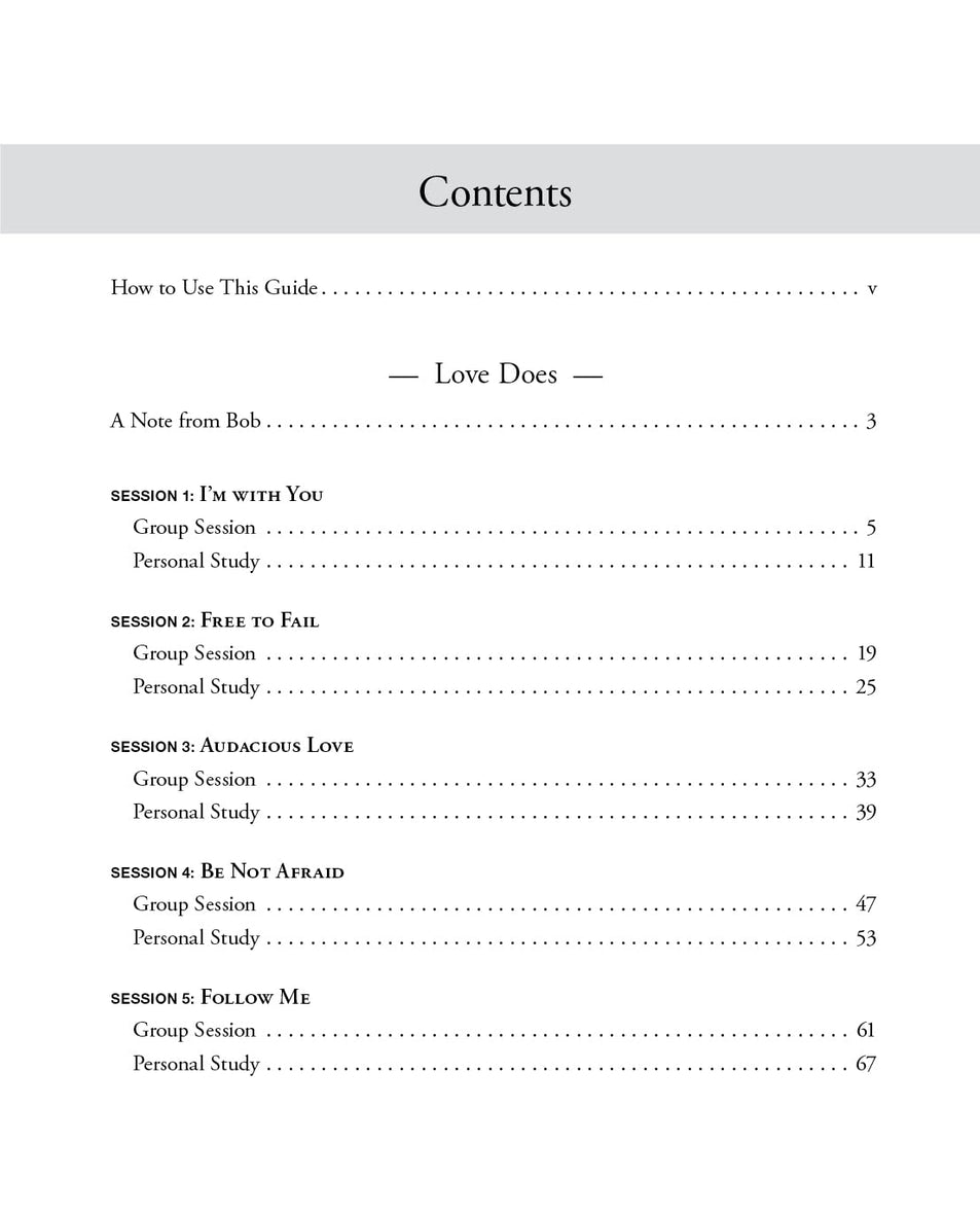 Love Does/Everybody Always 2-in-1 Bible Study Guide plus Streaming Video: Discover a Secretly Incredible Life and Become Love in a World Full of Difficult People