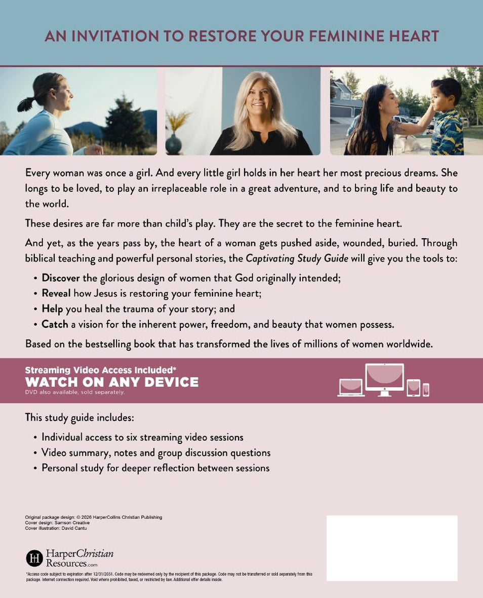 Captivating Bible Study Guide plus Streaming Video, Updated Edition: Unveiling the Mystery of a Woman's Soul