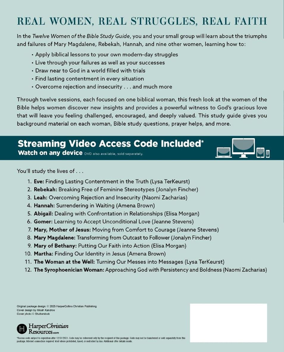 Twelve Women of the Bible Study Guide plus Streaming Video, Updated Edition: Life-Changing Stories for Women Today