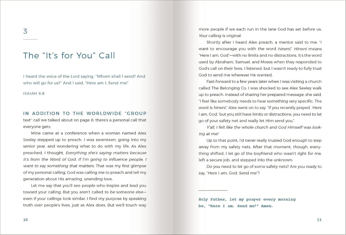 Live on Purpose: 100 Devotions for Letting Go of Fear and Following God