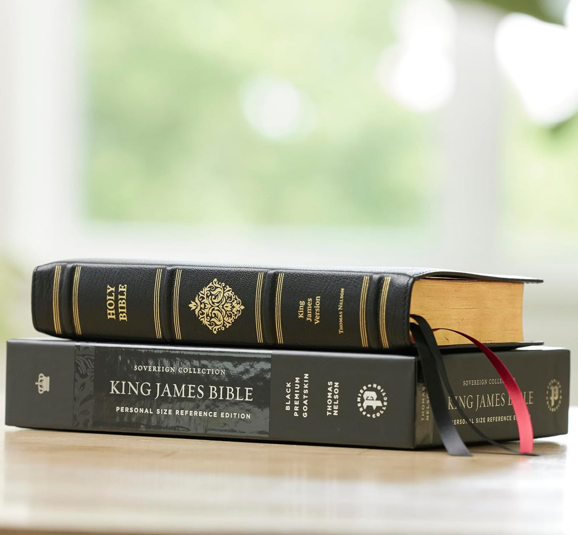 KJV, Sovereign Collection Bible, Personal Size, Red Letter Edition, Comfort Print