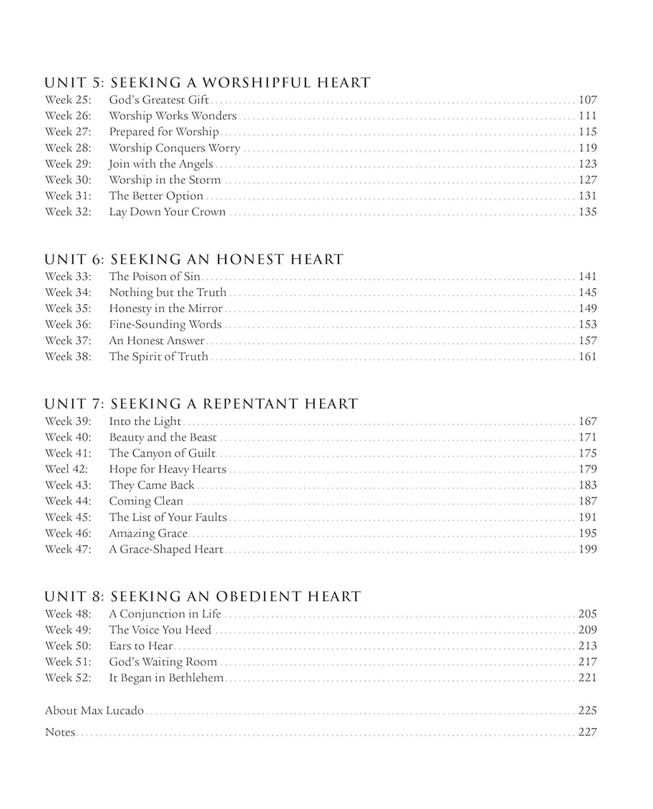 Seeking After the Heart of God for 52 Weeks: A Bible Study on the Life of David