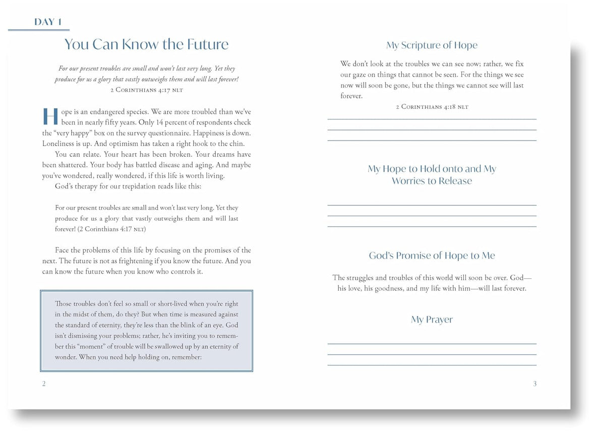 Hope for Hard Days: 90 Reflections of Comfort, Calm, and the Certainty of Heaven (A Daily Devotional)
