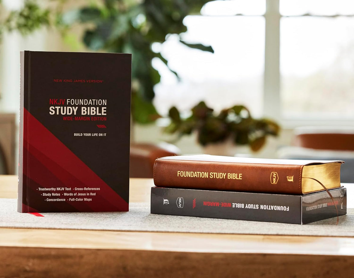 NKJV Foundation Study Bible, Wide-Margin, Red Letter