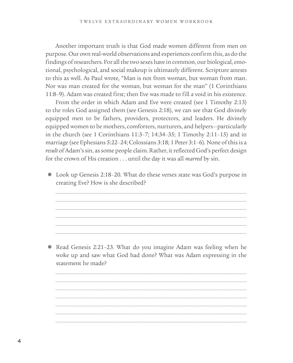 Twelve Extraordinary Women Workbook, Revised and Updated: How God Shaped Women of the Bible and What He Wants to Do With You