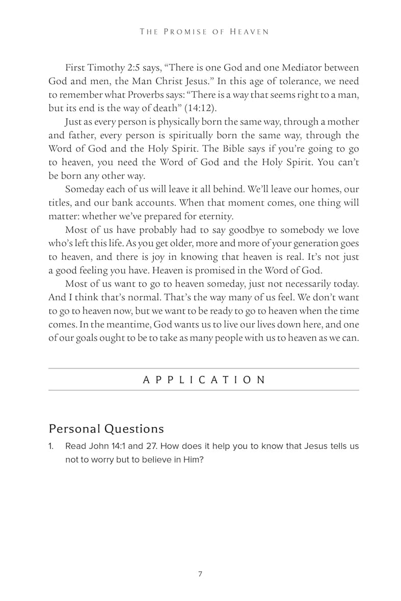 The Promise of Heaven Bible Study Guide: Why You Can Get Excited About Your Eternal Home
