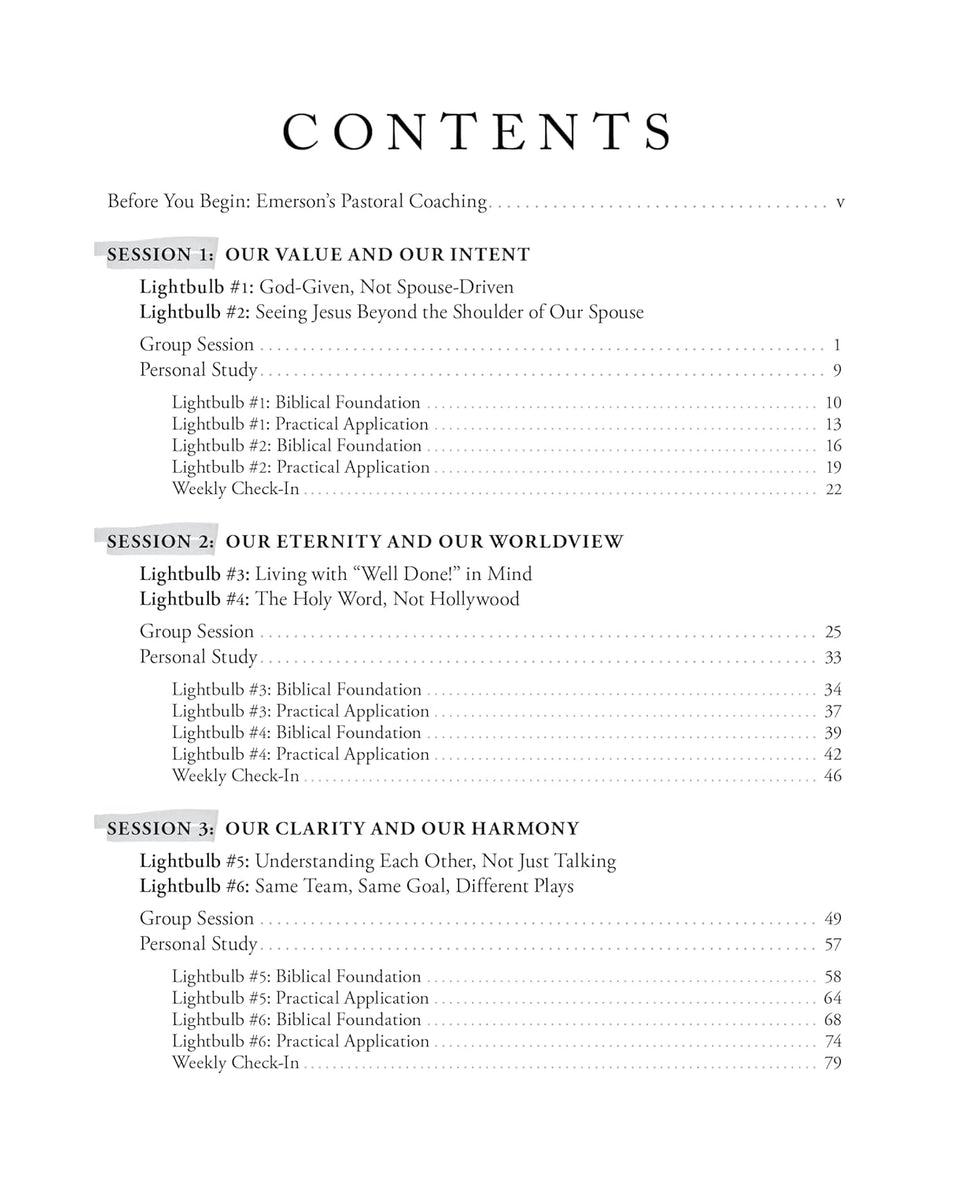 Lightbulb Moments in Marriage Bible Study Guide plus Streaming Video: 12 Biblical Perspectives for Successful and Satisfied Couples