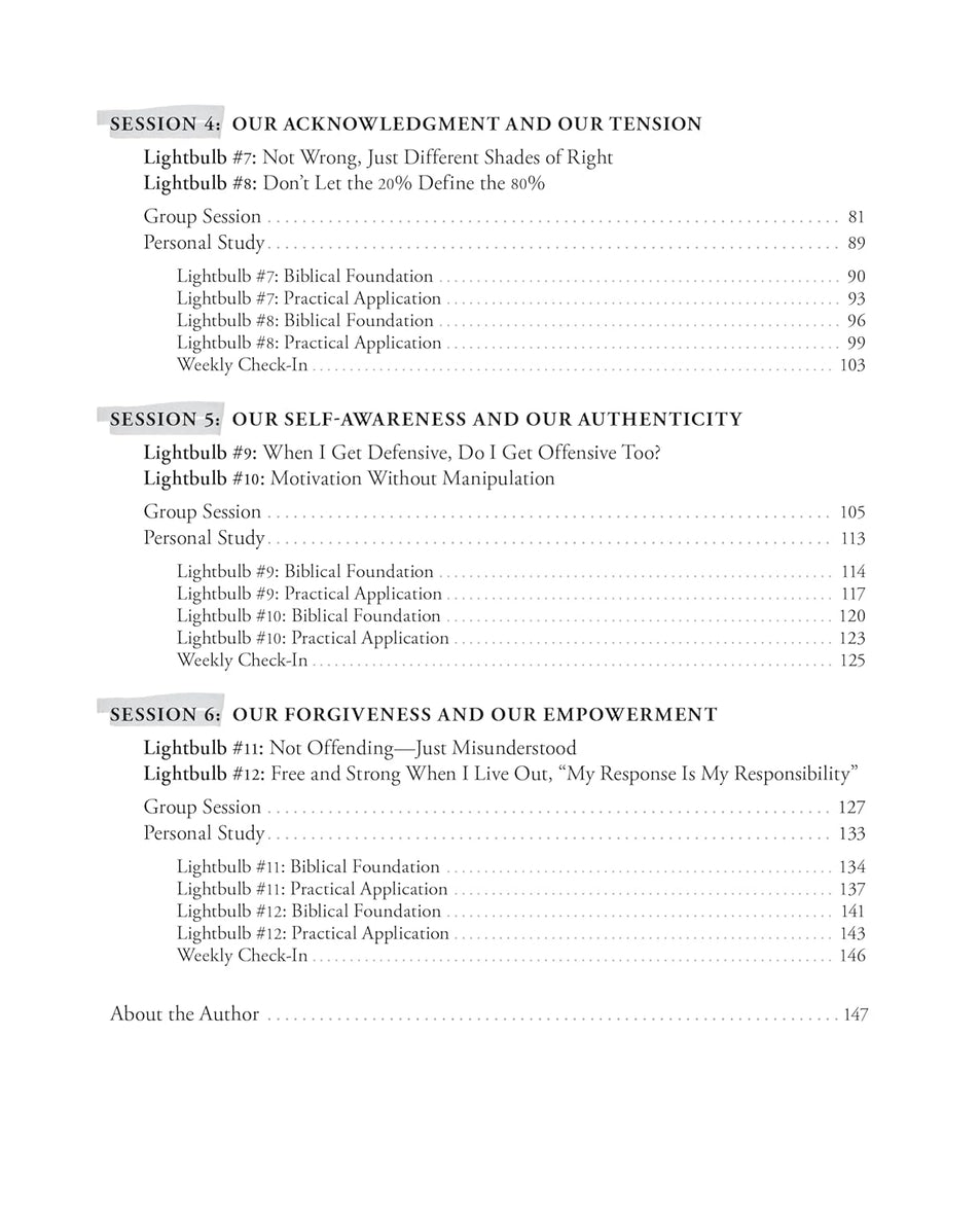 Lightbulb Moments in Marriage Bible Study Guide plus Streaming Video: 12 Biblical Perspectives for Successful and Satisfied Couples