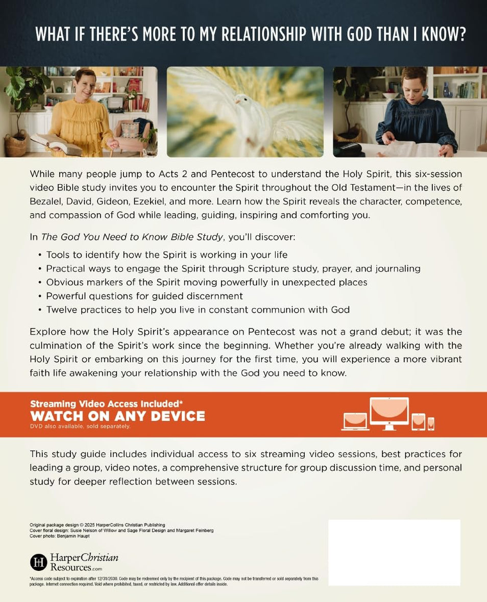 The God You Need to Know Study Guide + Book + Bible Premium Bundle