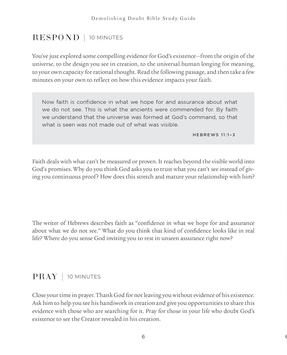 Demolishing Doubt Bible Study Guide plus Streaming Video: Discover How Your Deepest Questions Can Lead to Life-Giving Faith