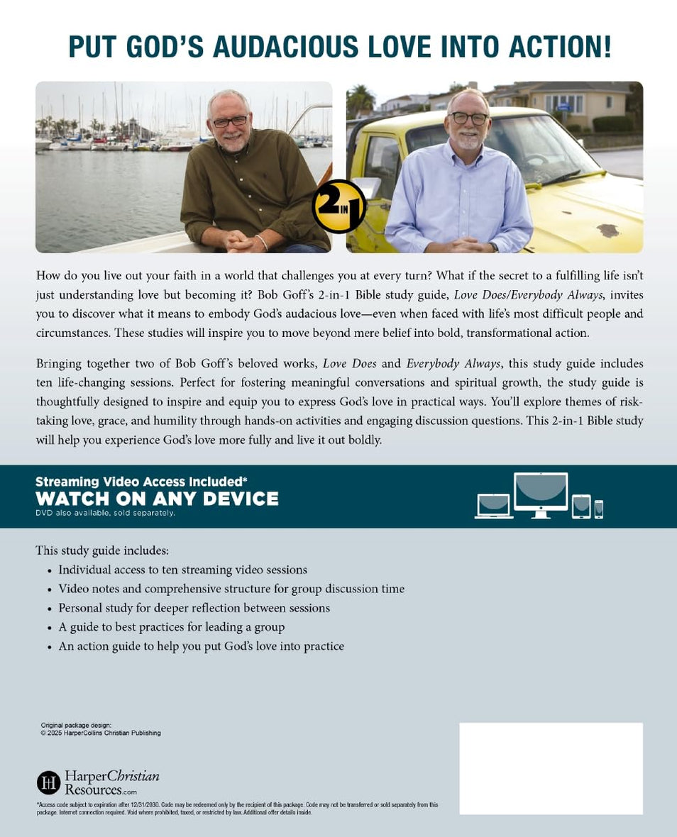 Love Does/Everybody Always 2-in-1 Bible Study Guide plus Streaming Video: Discover a Secretly Incredible Life and Become Love in a World Full of Difficult People