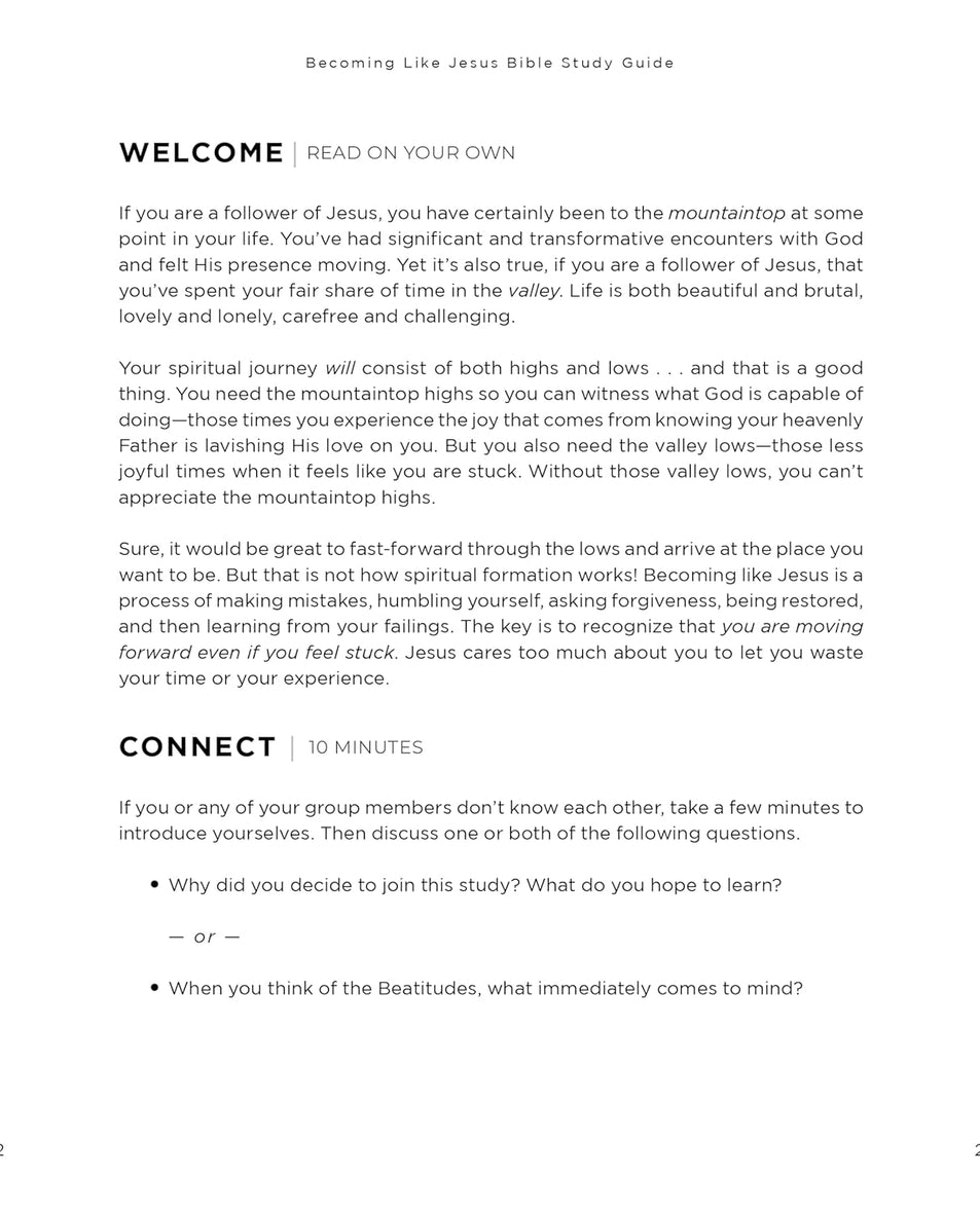 Becoming Like Jesus Bible Study Guide plus Streaming Video: A Bible Study on the Beatitudes