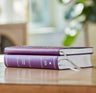 NKJV Bible + Journal Set: Personal Size, Large Print Bible with Cross-References, Purple Leathersoft