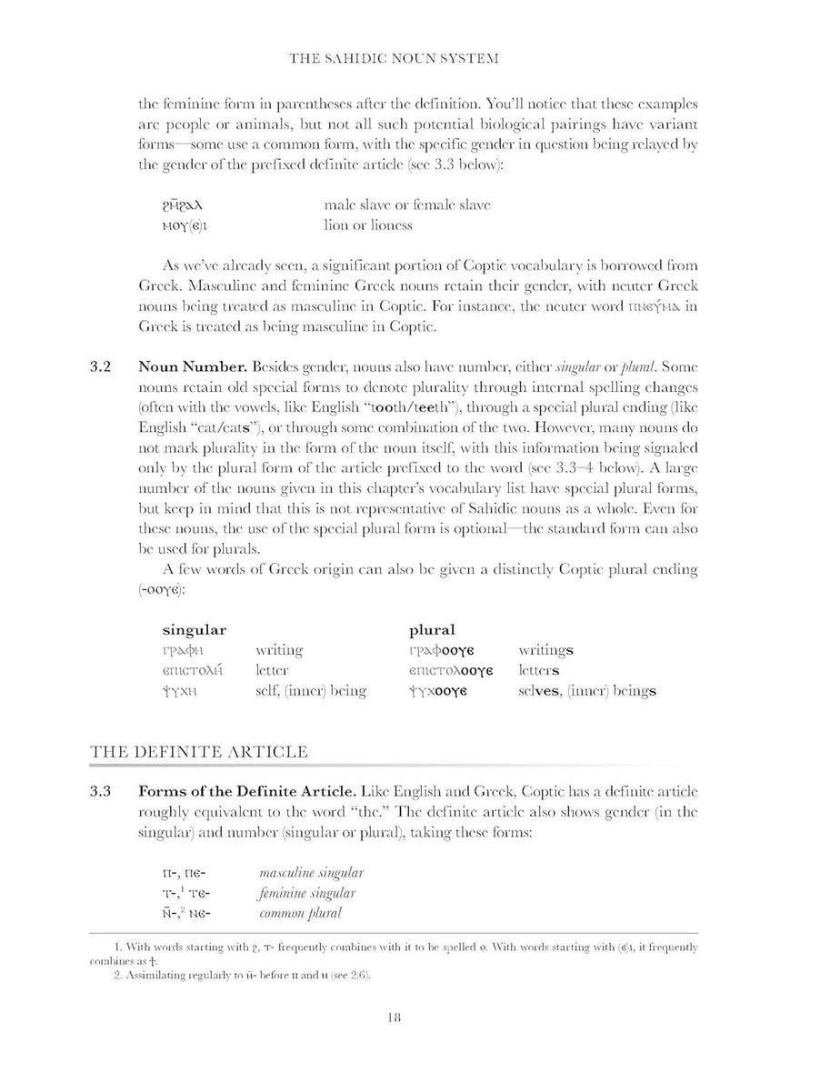 Basics of Sahidic Coptic: A Complete Grammar with Exercises, Readings, and Lexicon