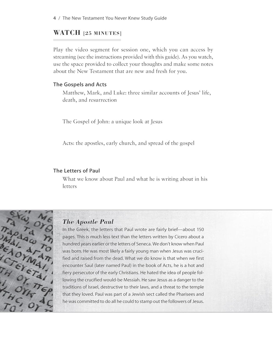 The New Testament You Never Knew Bible Study Guide plus Streaming Video, Updated Edition: Exploring the Context, Purpose, and Meaning of the Story of God