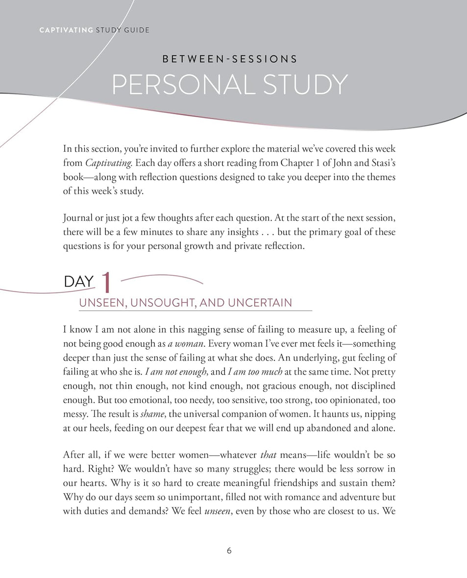 Captivating Bible Study Guide plus Streaming Video, Updated Edition: Unveiling the Mystery of a Woman's Soul