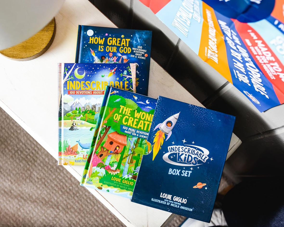 Indescribable Kids Box Set with Poster (Indescribable, How Great Is Our God, The Wonder of Creation): Includes 3 Devotionals About God and Science!