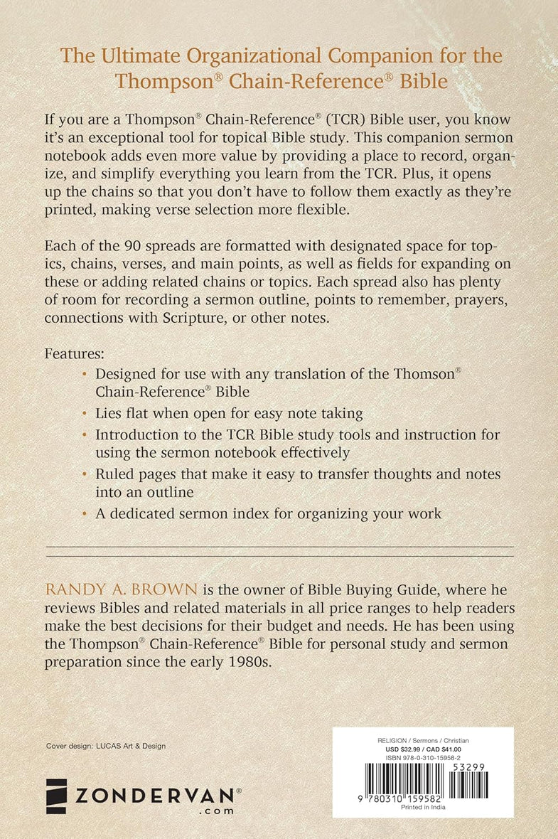Thompson Chain-Reference Sermon Notebook: Save and Organize Your