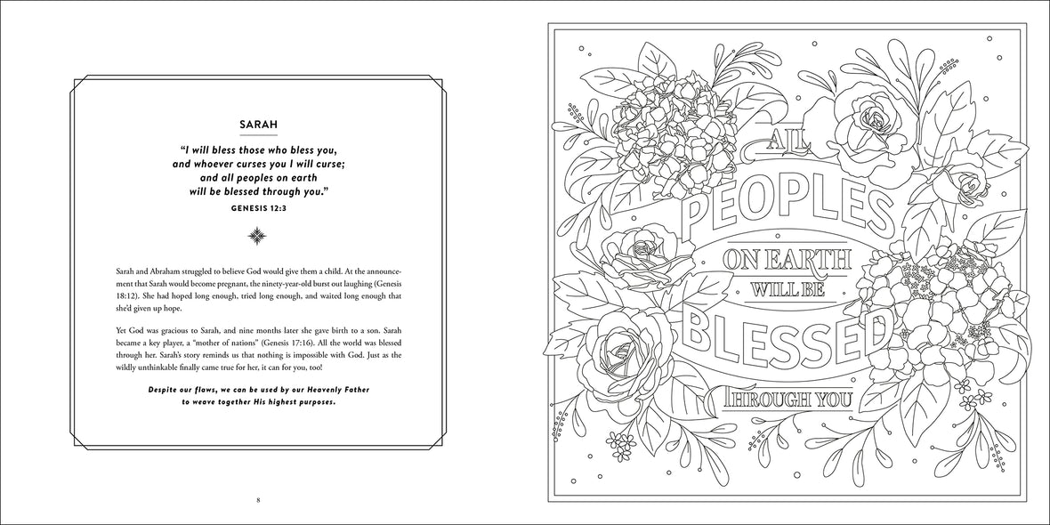 The Women of the Bible Speak Coloring Book: Color and Contemplate
