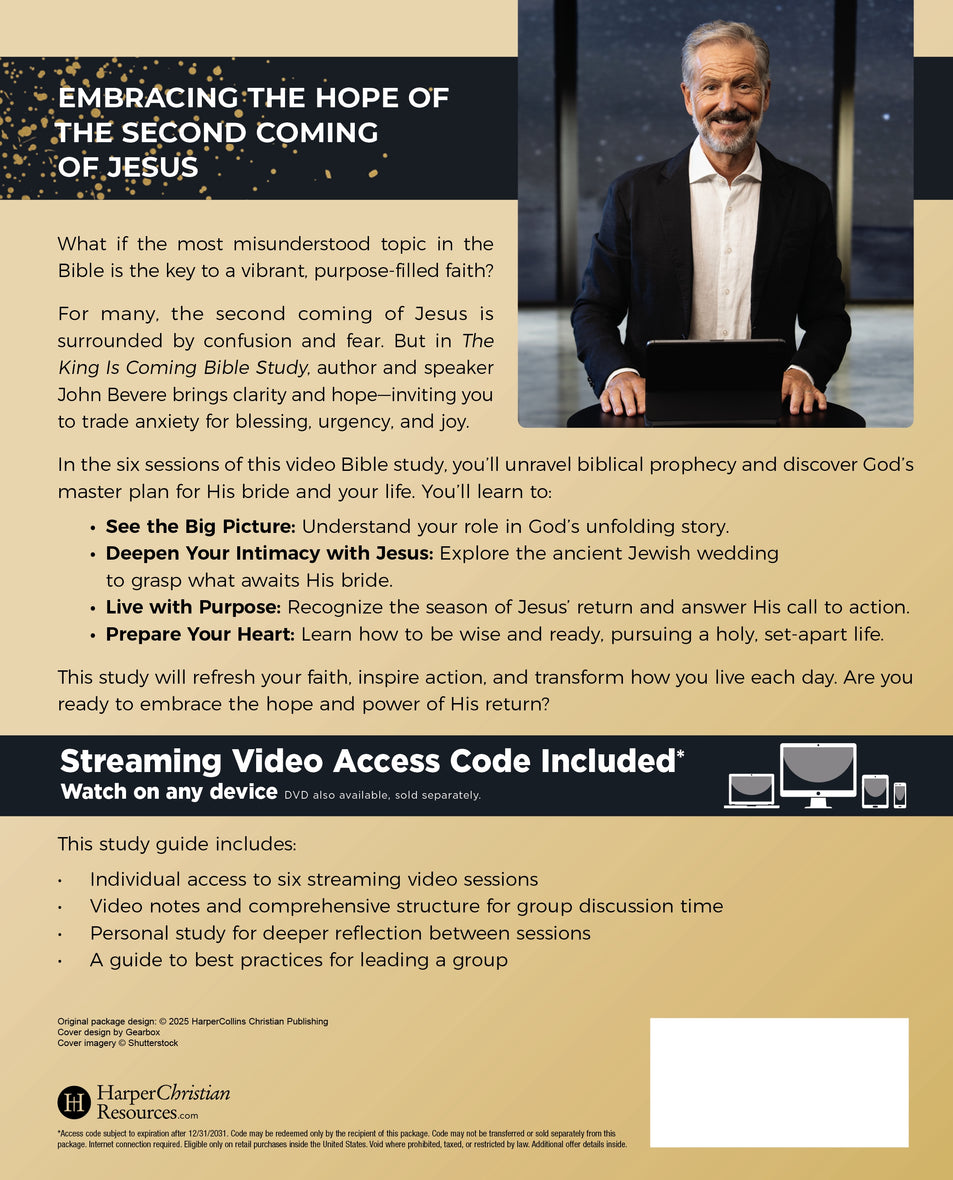 The King Is Coming Bible Study Guide plus Streaming Video: It's Time to Prepare for the Return of Christ